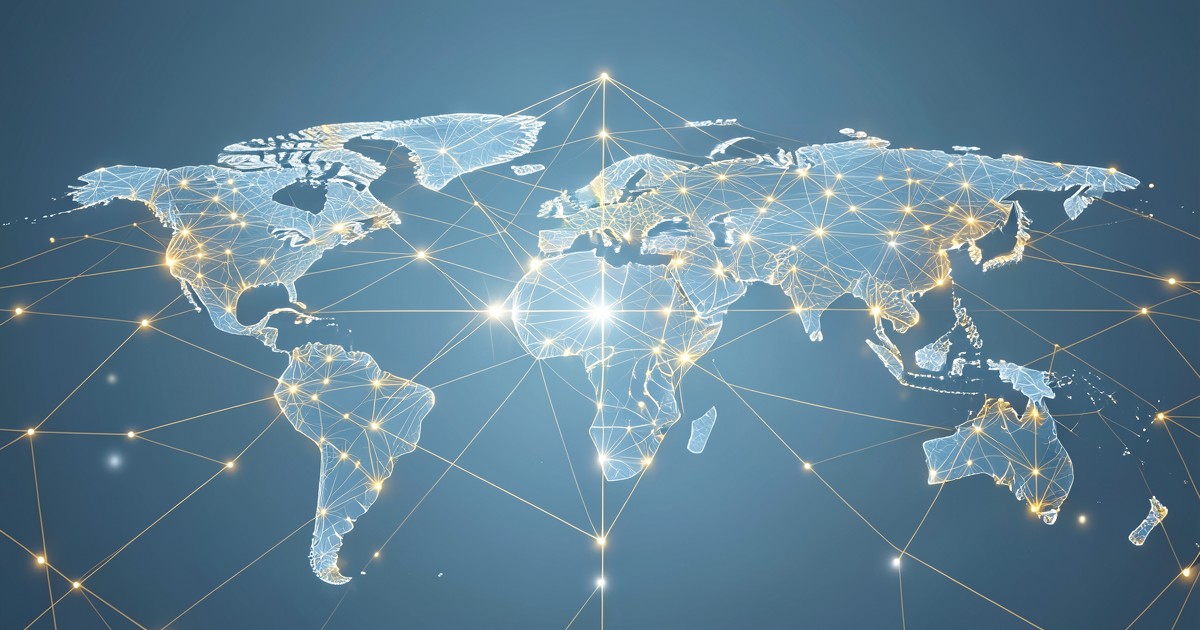 知識のネットワークをイメージした抽象的な概念図